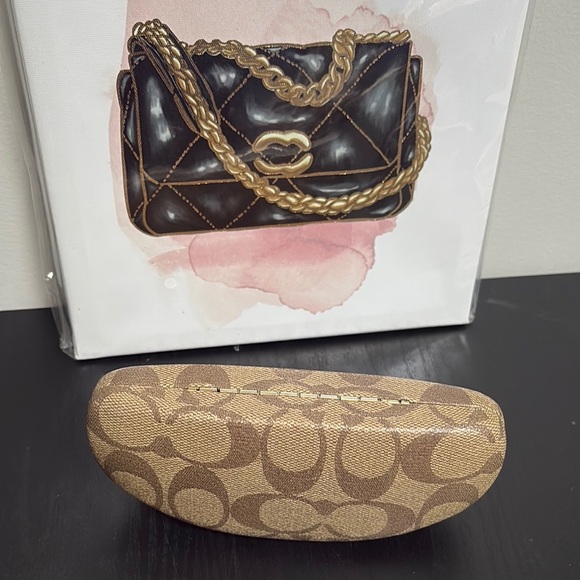 Coach Tan and Brown Monogram Sunglasses Case - Picture 4 of 4